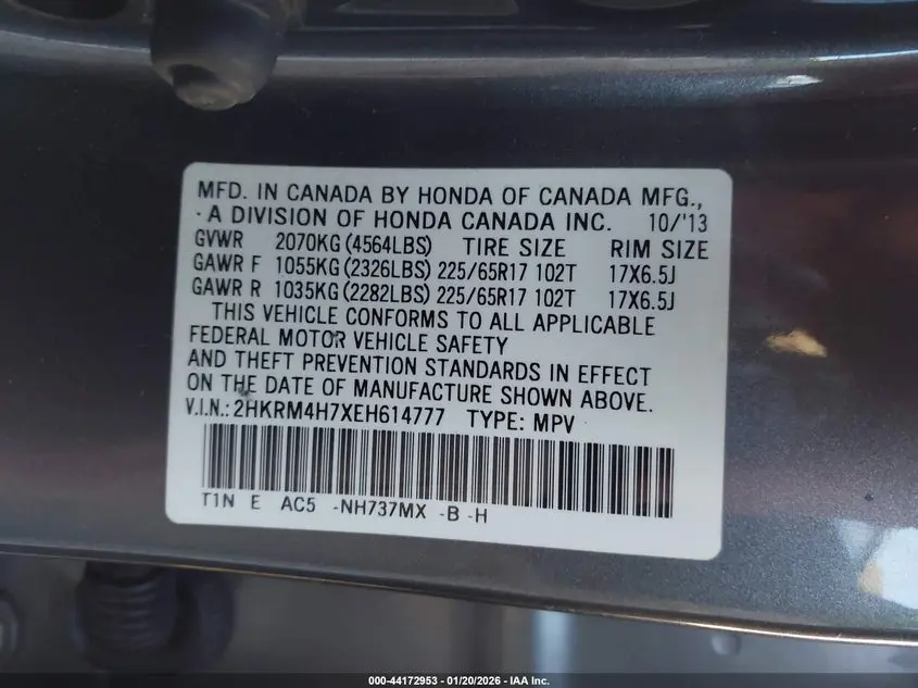 2014 HONDA CR-V EX-L