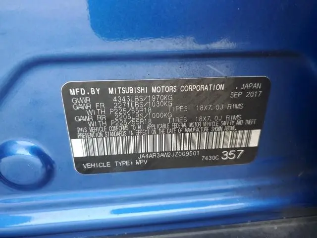 2018 MITSUBISHI OUTLANDER SPORT ES  