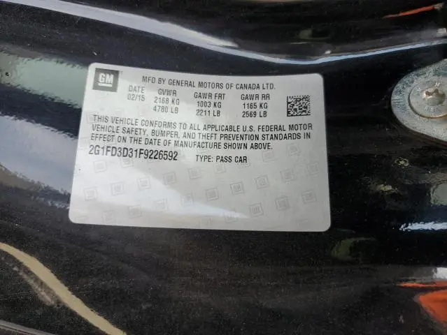 2015 CHEVROLET CAMARO LT