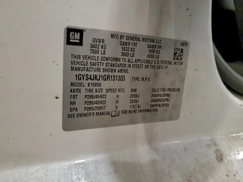 2016 CADILLAC ESCALADE ESV PREMIUM  