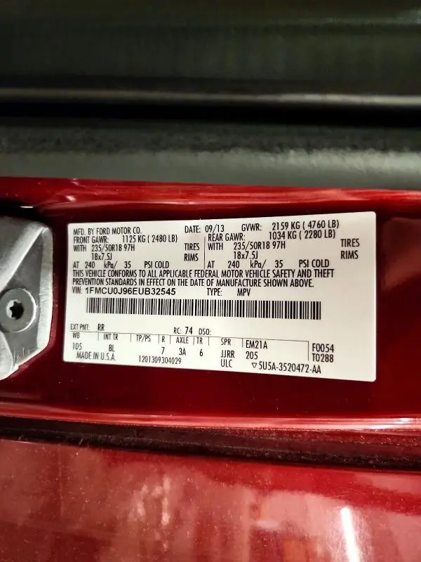 2014 FORD ESCAPE TITANIUM  