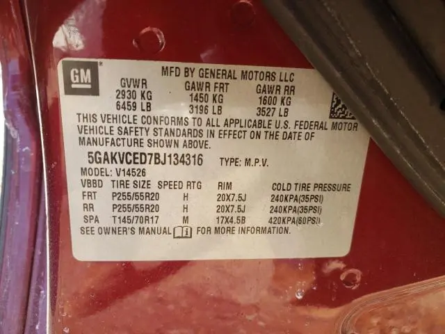 2011 BUICK ENCLAVE CXL  