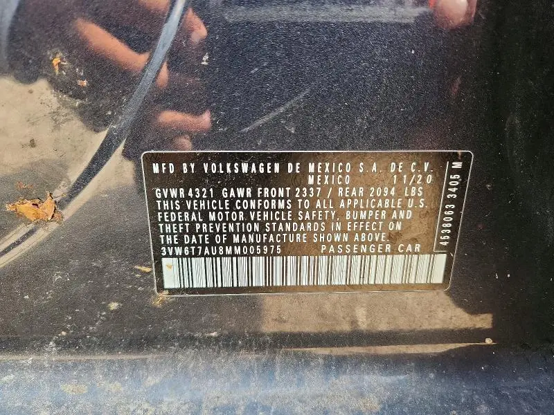 2021 VOLKSWAGEN GTI S  
