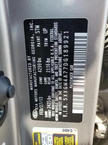 2013 KIA OPTIMA LX  