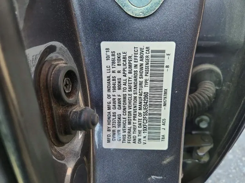 2018 HONDA CIVIC LX  