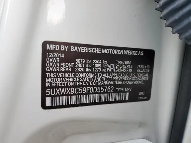 2015 BMW X3 XDRIVE28I  