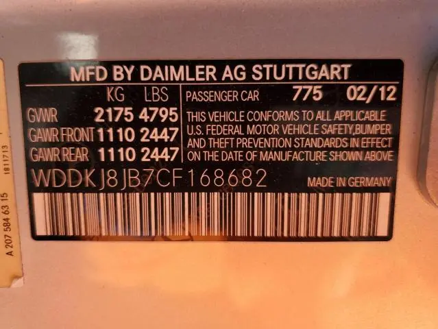 2012 MERCEDES-BENZ E 350 4MATIC  