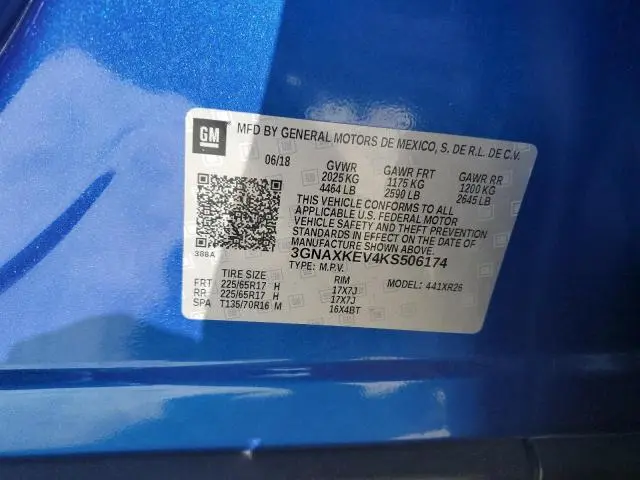 2019 CHEVROLET EQUINOX LT  