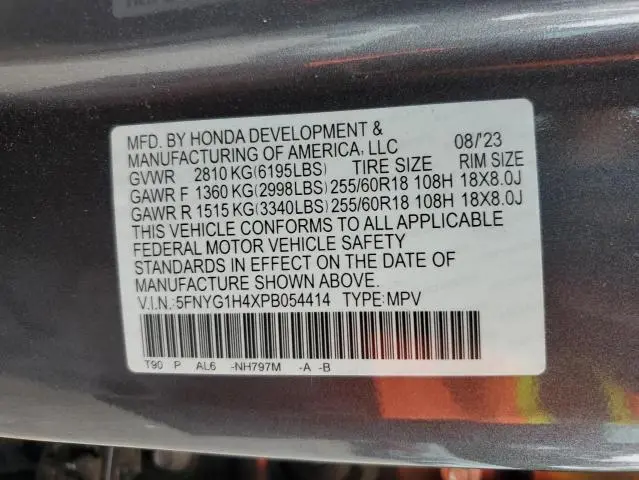 2023 HONDA PILOT EXL  