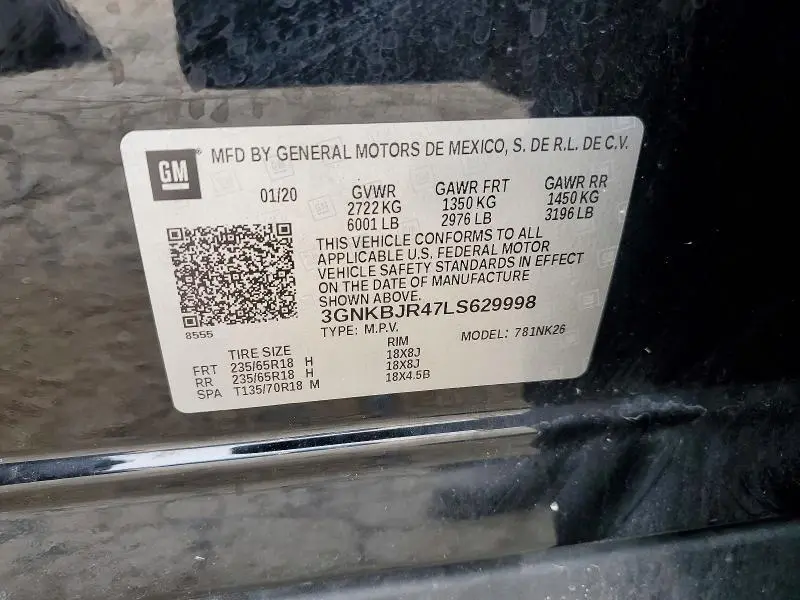 2020 CHEVROLET BLAZER 3LT  