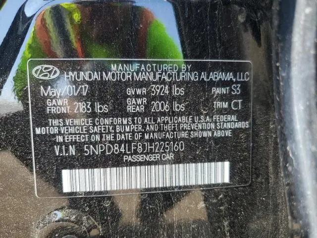 2018 HYUNDAI ELANTRA SEL  