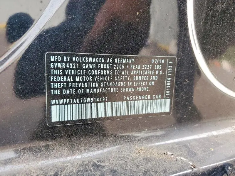 2016 VOLKSWAGEN E-GOLF SEL PREMIUM  