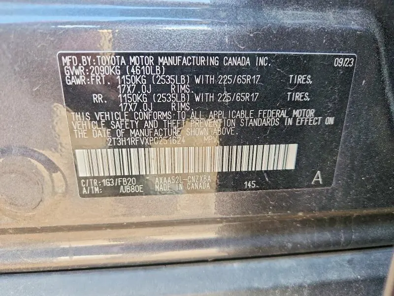 2023 TOYOTA RAV4 LE  