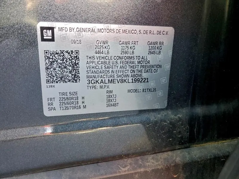 2019 GMC TERRAIN SLE  