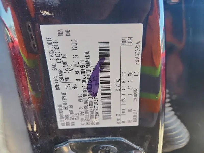 2018 FORD F150 SUPERCREW  