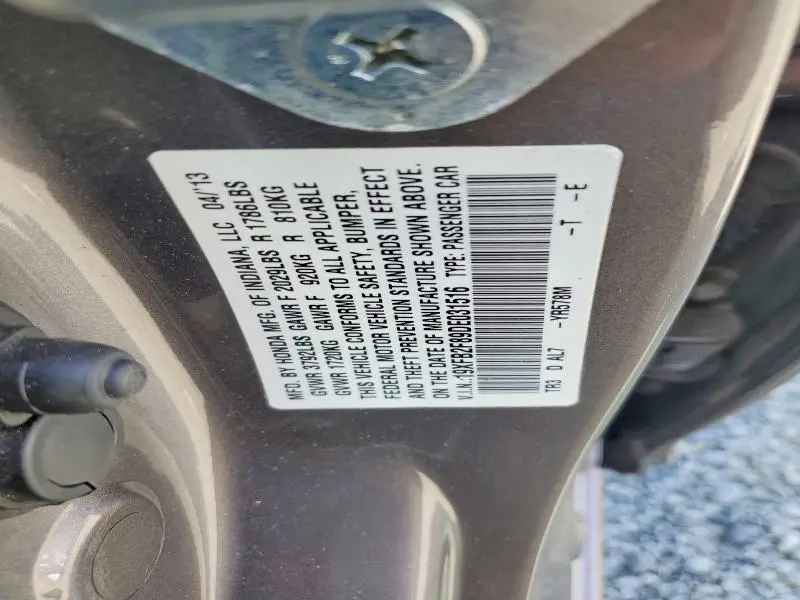 2013 HONDA CIVIC EX  