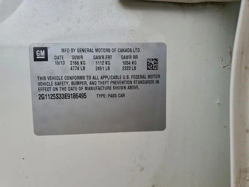 2014 CHEVROLET IMPALA LT  