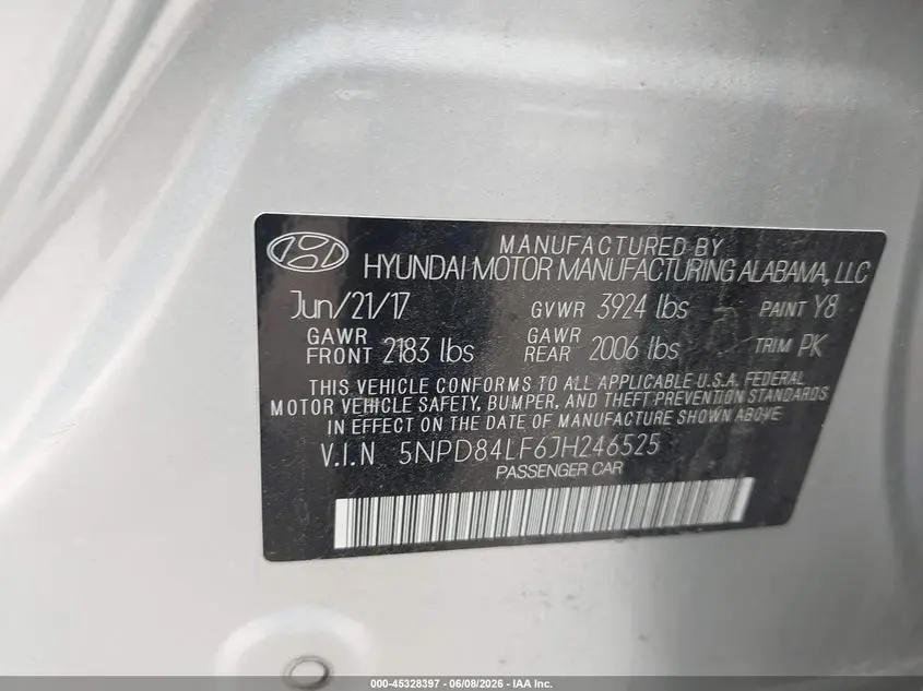 2018 HYUNDAI ELANTRA SEL