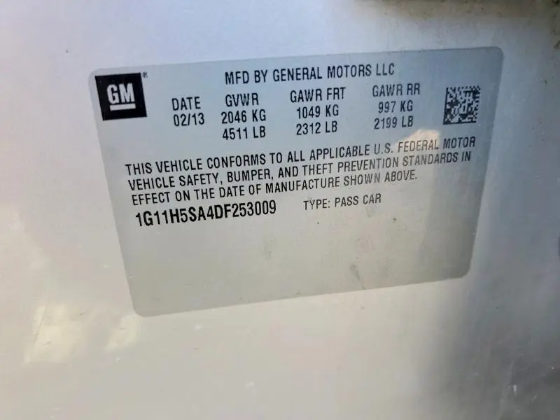 2013 CHEVROLET MALIBU LTZ  