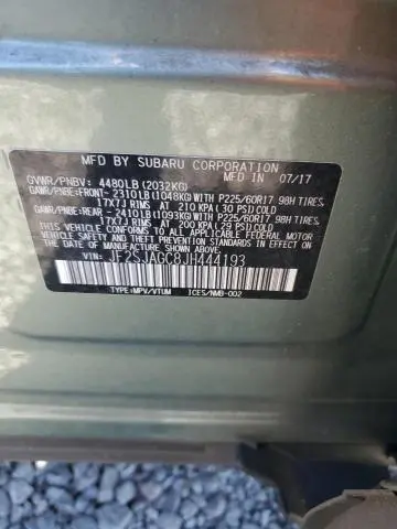 2018 SUBARU FORESTER 2.5I PREMIUM  