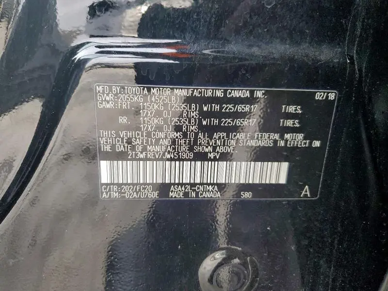 2018 TOYOTA RAV4 ADVENTURE  