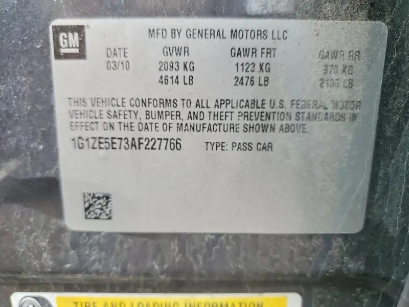 2010 CHEVROLET MALIBU LTZ  