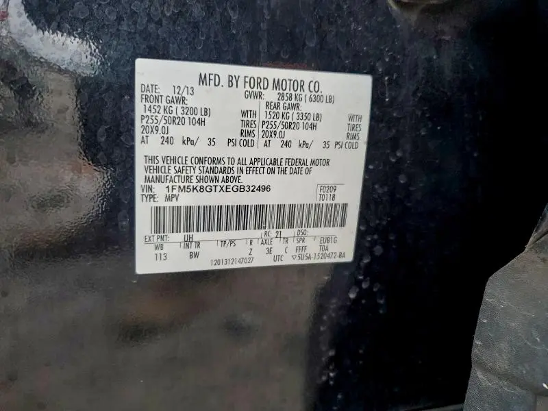 2014 FORD EXPLORER SPORT  