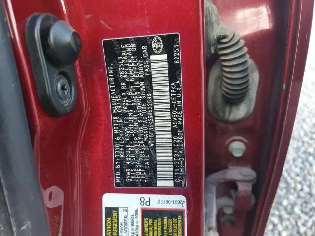 2016 TOYOTA CAMRY LE  