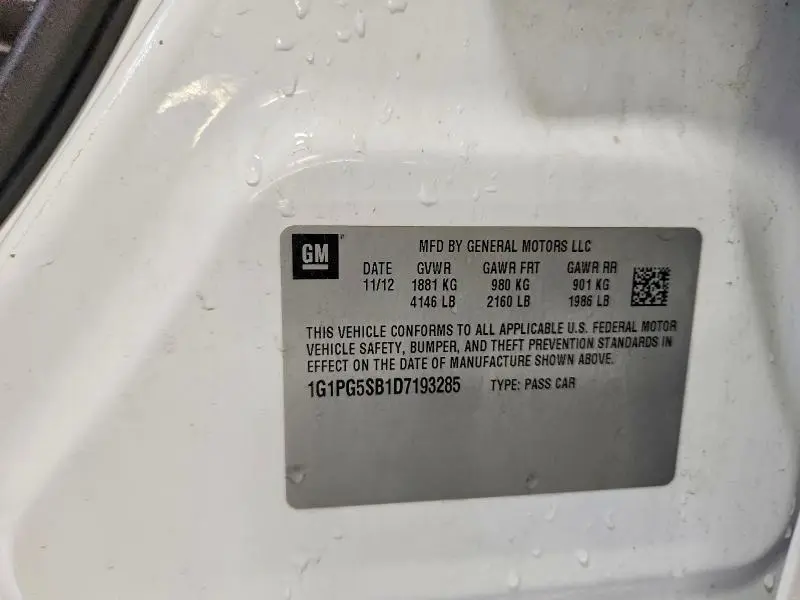 2013 CHEVROLET CRUZE LTZ  