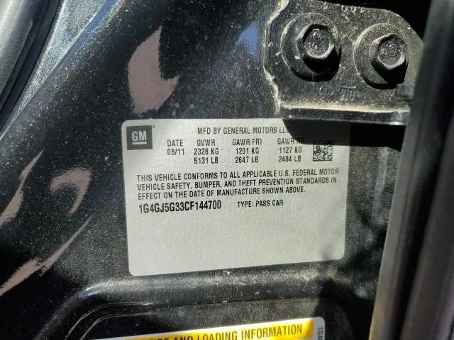 2012 BUICK LACROSSE TOURING  