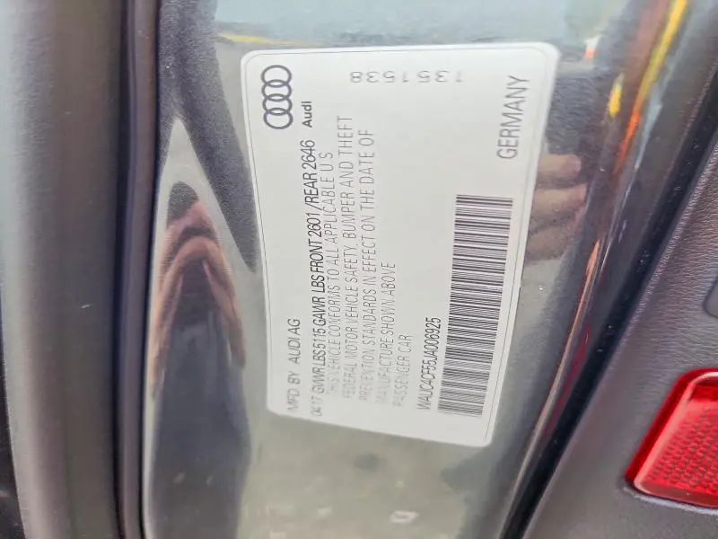 2018 AUDI S5 PRESTIGE  