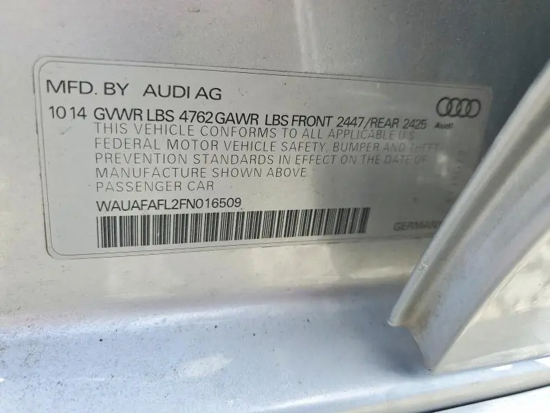 2015 AUDI A4 PREMIUM  