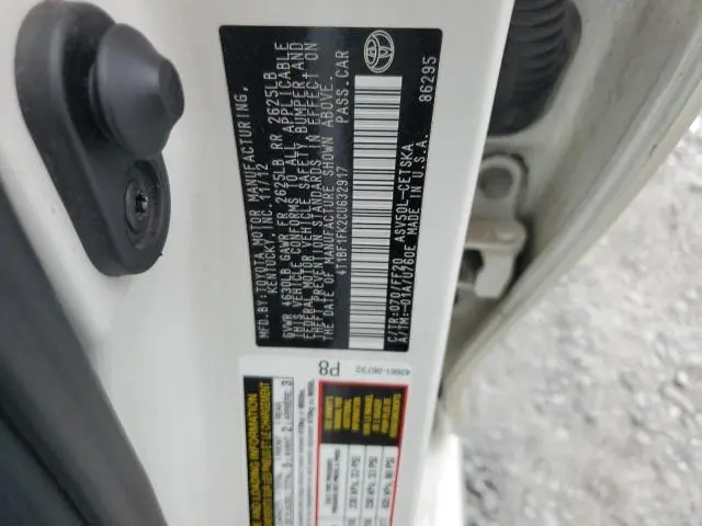 2012 TOYOTA CAMRY BASE  