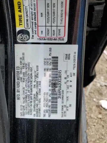 2012 FORD FUSION SEL  