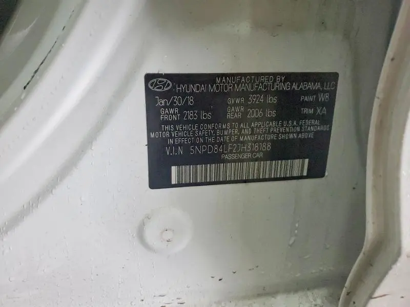 2018 HYUNDAI ELANTRA VALUE EDITION  