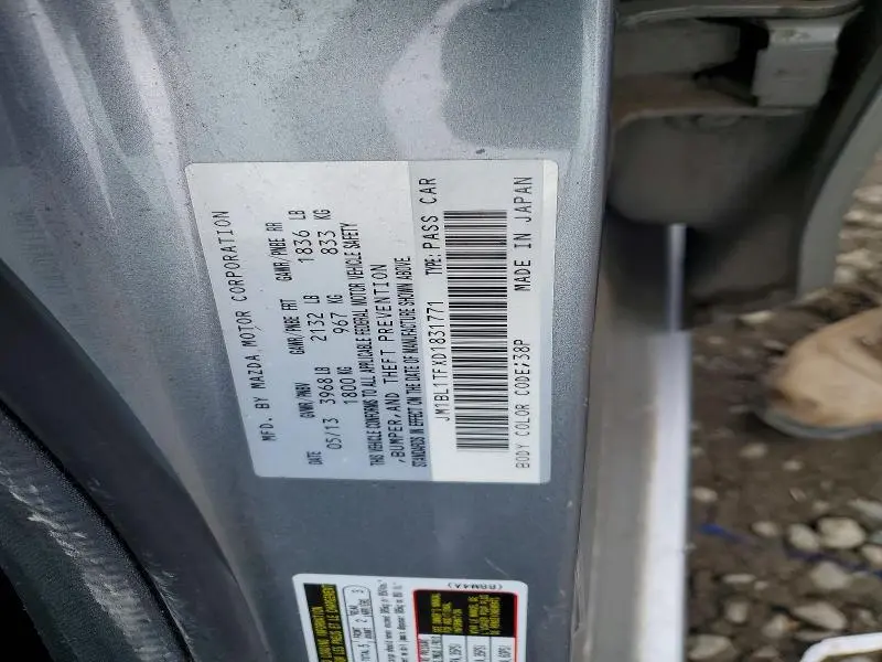 2013 MAZDA 3 I  