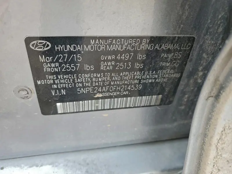 2015 HYUNDAI SONATA SE  