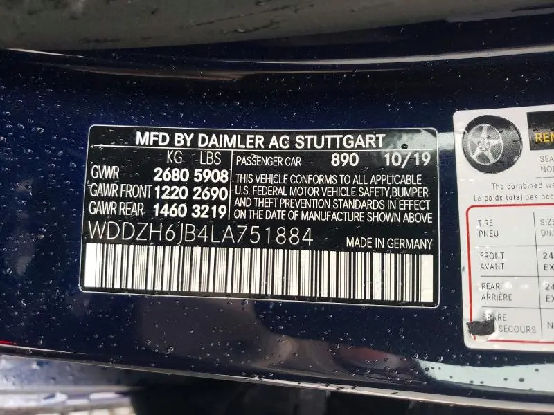 2020 MERCEDES-BENZ E 450 4MATIC  