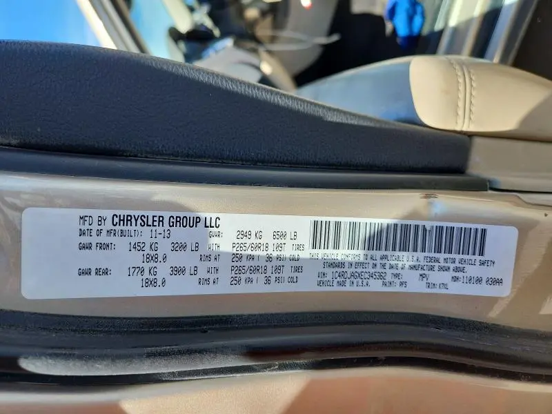 2014 DODGE DURANGO SXT  
