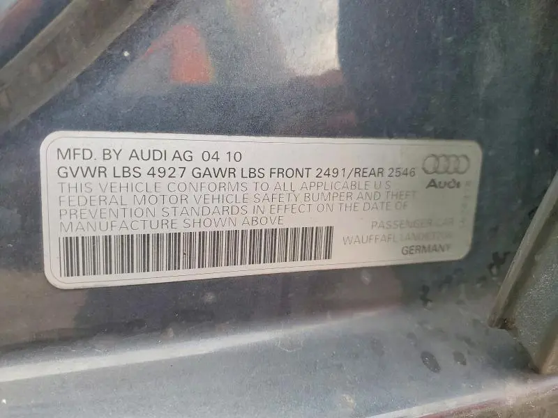 2010 AUDI A4 PREMIUM PLUS  