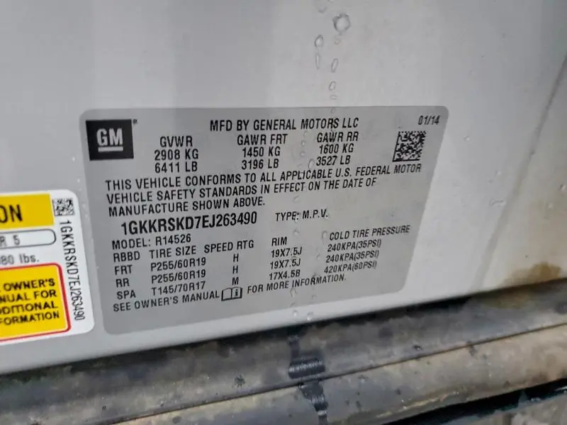 2014 GMC ACADIA SLT-2  