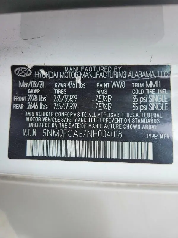 2022 HYUNDAI TUCSON SEL  