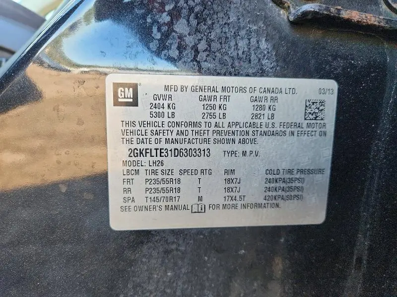 2013 GMC TERRAIN SLE  