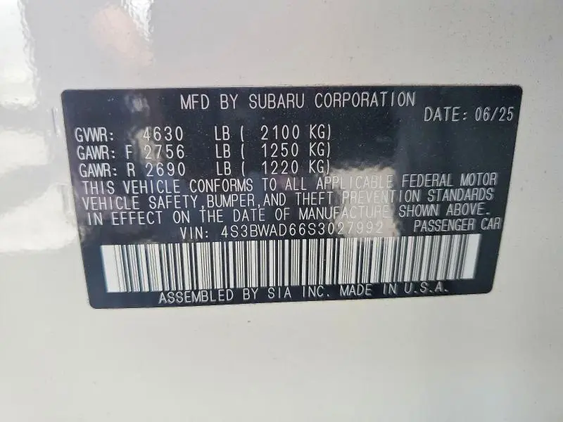 2025 SUBARU LEGACY PREMIUM  