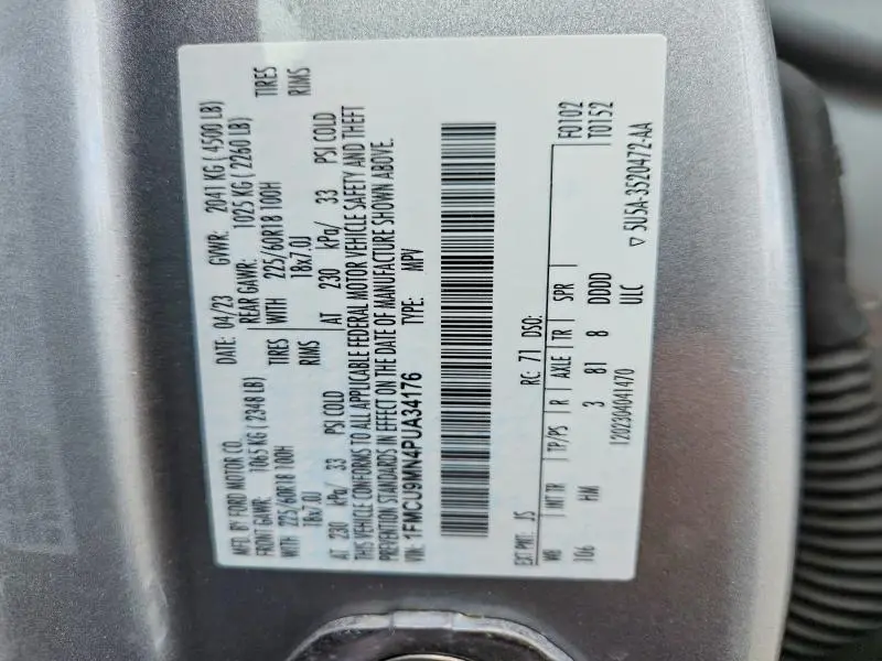 2023 FORD ESCAPE ST LINE  