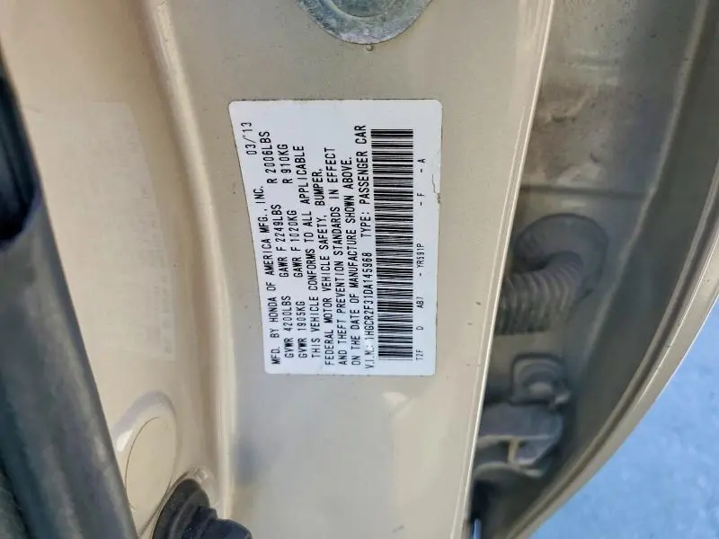 2013 HONDA ACCORD LX  