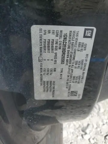 2013 CHEVROLET TAHOE POLICE  