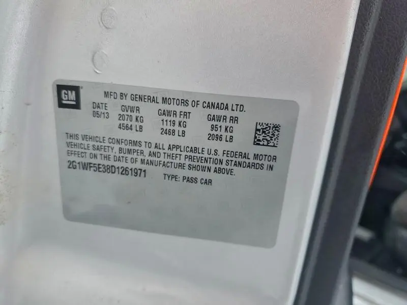 2013 CHEVROLET IMPALA LS  