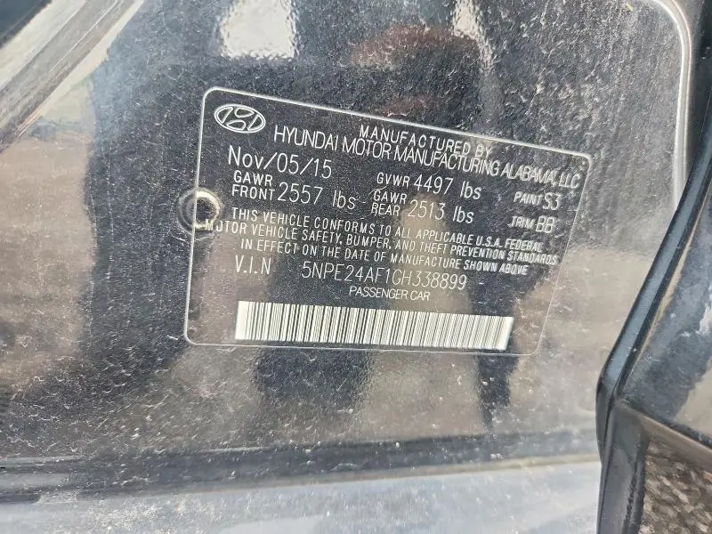 2016 HYUNDAI SONATA SE  