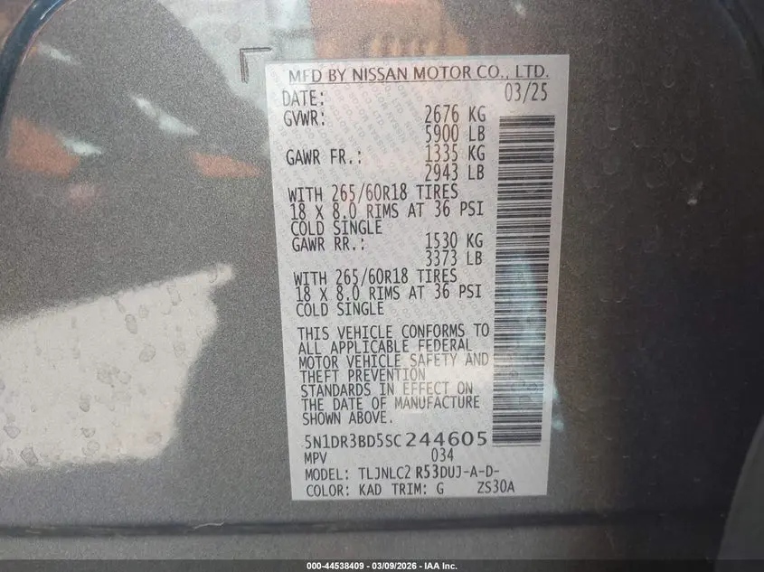 2025 NISSAN PATHFINDER ROCK CREEK 4WD